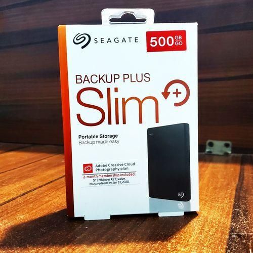 SEAGATE 100% Genuine Original 500GB BackUp Plus Slim Portable Hard Drive