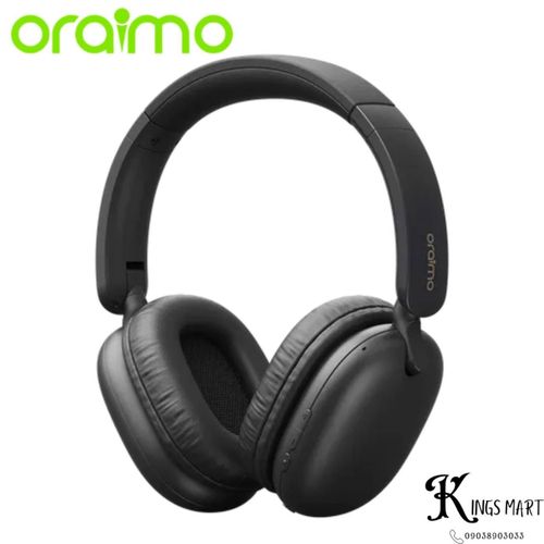 Oraimo Boom-Pop Lite ENC 65-hrs Playtime Over-Ear Wireless Headphone Headset OHP-317 Black