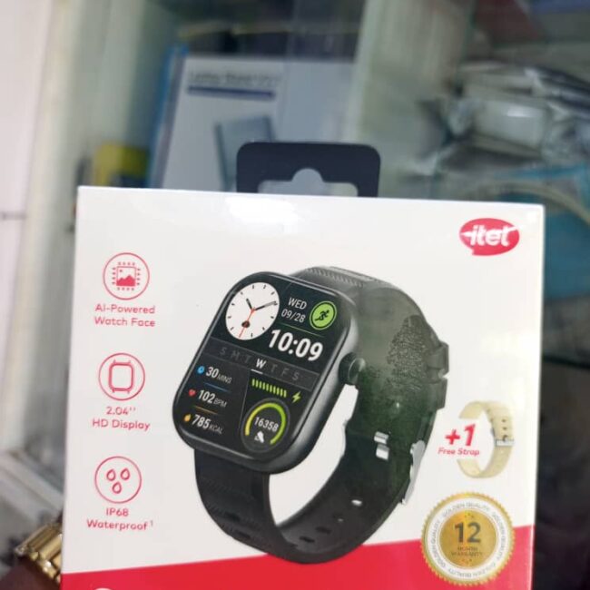 Smart watch Itel fit O20 +1free strap