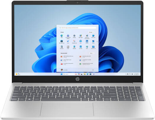 HP 15-FD0250WM: INTEL CORE™️ i5-1334U Upto 4.6GHz with Intel®️ TURBO BOOST TECHNOLOGY, 512GB PCle NVMe M.2 SSD, 8GB DDR4 RAM, 15.6" HD LED (1920×1080), WIN 11, COLOR: NATURAL SILVER, 1 YEAR WARRANTY (BY0S6UA#ABA)