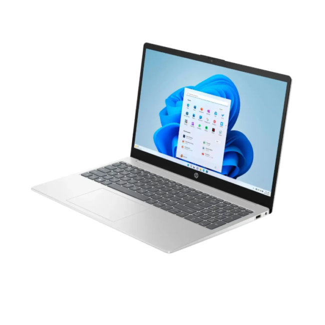 HP 15-FD0005DX:INTEL CORE™️ i5-1235U Upto 4.4GHz, 512GB PCle NVMe M.2 SSD, 8GB DDR4 RAM,15.6" HD (1920×1080) ,TOUCHSCREEN,WIN 11 HOME IN S MODE, COLOR: NATURAL SILVER, 1 YEAR WARRANTY (A9PE6UA#ABA)