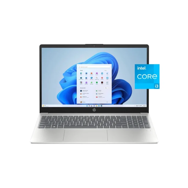 HP 15-FD0131WM: INTEL CORE i3-N305, Upto 3.8GHz, 256GB NVME SSD, 8GB DDR4 RAM, 15.6" FHD DISPLAY, FINGERPRINT READER, HDMI , WIN 11 HOME, COLOR: NATURAL SILVER, 1 YEAR WARRANTY (9C9A2U#ABA)