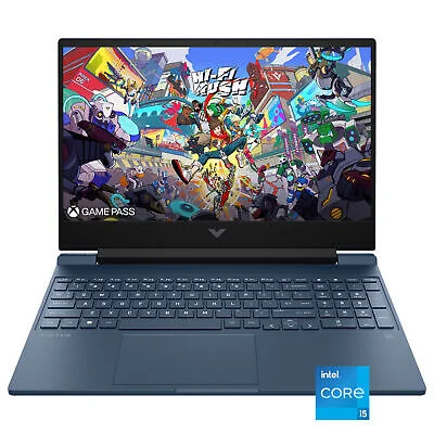 HP VICTUS 15-FA0033DX GAMING LAPTOP: INTEL ®️ CORE ™️ i5-12450H Upto 144Hz 12th GEN 512GB NVMe M.2 SSD, 8GB DDR4 RAM *NVIDIA RTX 3050 4GB GRAPHICS CARD, 15.6” FULL WLED 1920X1080, WIN 11 BACKLIT KEYBOARD COLOR: BLUE, 1 YEAR WARRANTY (9T9R8UA#ABA)