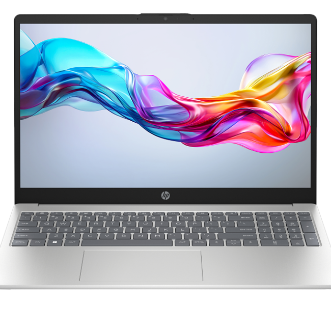 HP 15-FD0180NIA: INTEL CORE™️ I3-1315U, Upto 4.4GHz, 512GB PCle NVMe M.2 SSD, 8GB DDR4 RAM, 15.6" FHD LED (1920×1080), BACKLIT KEYBOARD  FREEDOS, COLOR: NATURAL SILVER, 1 YEAR WARRANTY (C92MFEA#BH5)