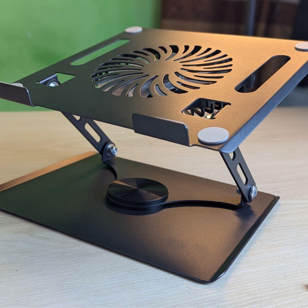 MIKUSO LS-096 Adjustable 360 Degree Rotating Metal Laptop Stand with RGB