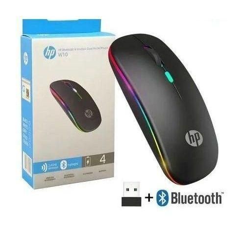 Hp Bluetooth & Wireless Rechargeable Dual Model Mouse W10